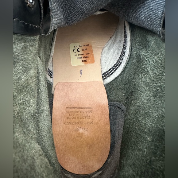 Vintage Dr. Martens Steel Toe Boots UK 9 US 10 Made in England Satra P942 1997 - Picture 9 of 10